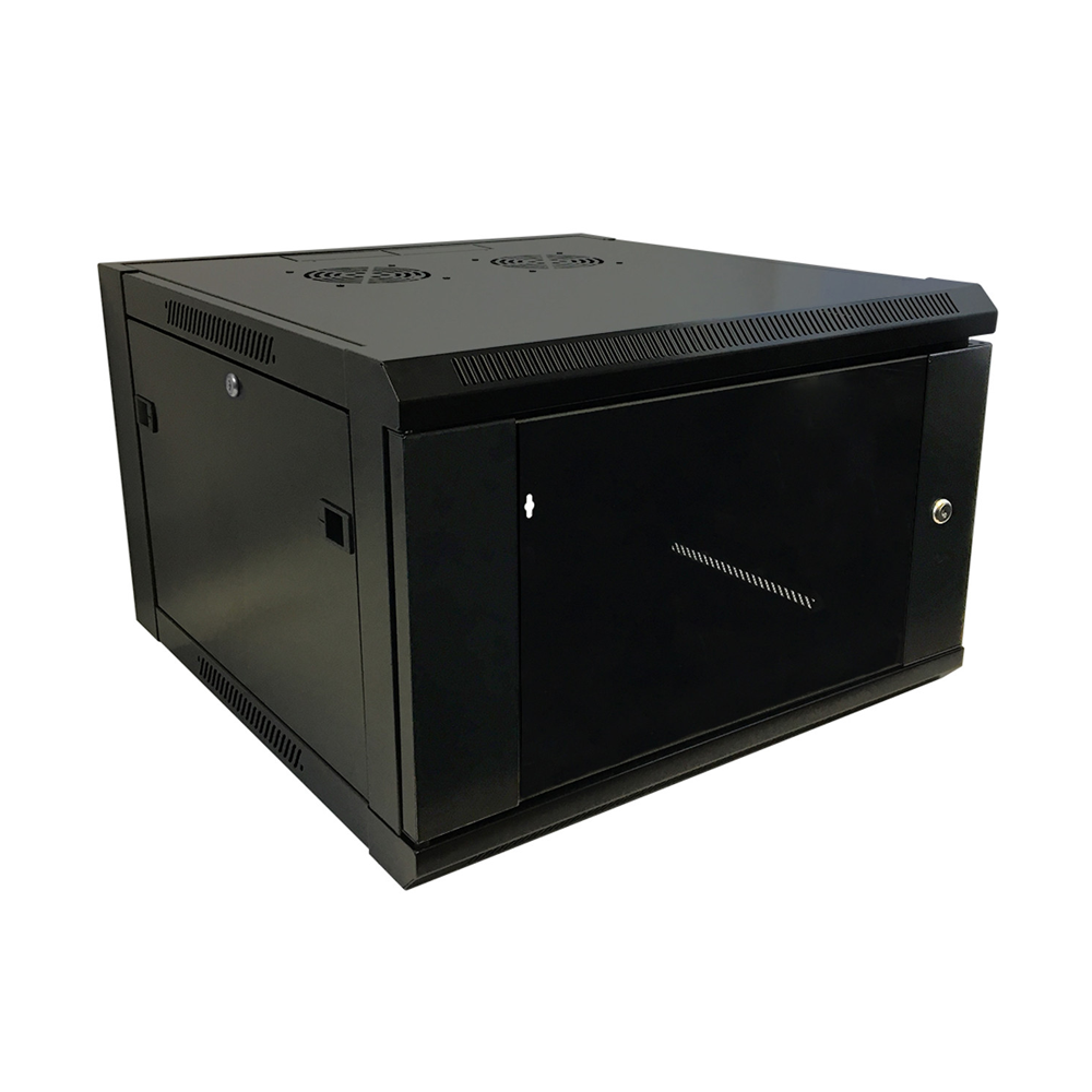 16-4-SMWL-01-6U-600 Wall Cabinet W530, D600, H360, W/Tempered Glass, 6U
