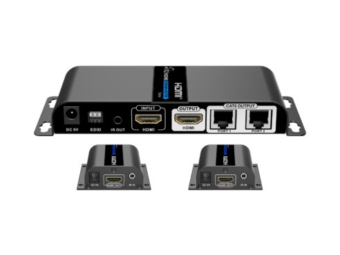 CD-HDMI-712Pro 1080P 2-way HDMI CAT5E/CAT6 extender up to 100ft, HDMI loop out