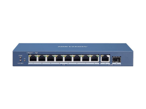 DS-3E0510P-E 8-Port Gb PoE Switch w/ 1-Port Gb Uplink