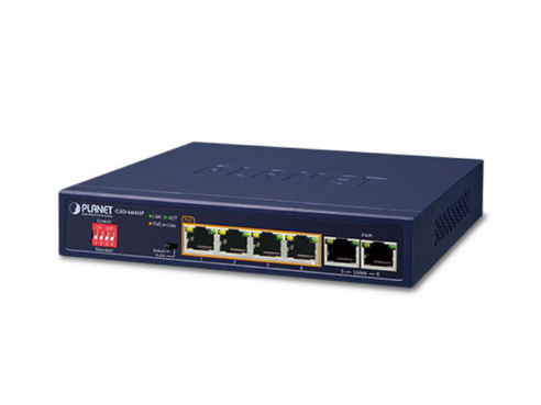 GSD-604HP 4-Port Gb PoE Switch w/ 2-Port Gb Uplink