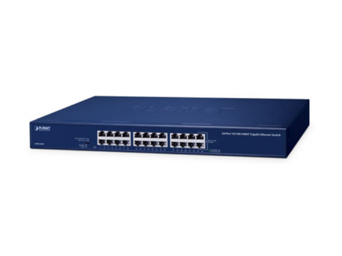 GSW-2401 24-Port Gb Network Switch w/ 1-Port 100Mbps Uplink