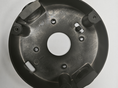 HIK-130B Junction Box for Turret Camera,  With 2 x 3/4" side holes for conduit, black color