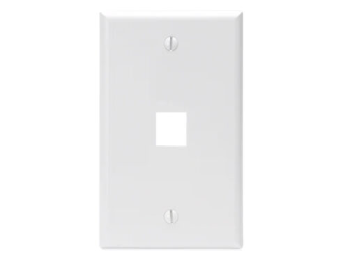 JE300-0/WH Blank faceplate, white