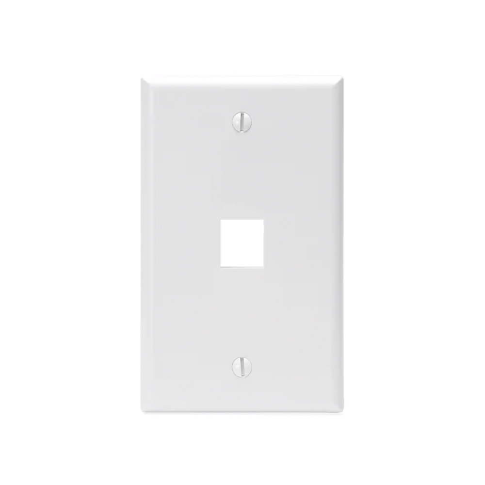 JE300-0/WH Blank faceplate, white