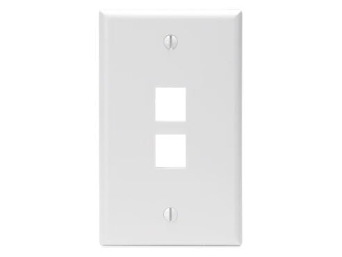 JE300-2/WH 2P faceplate, white