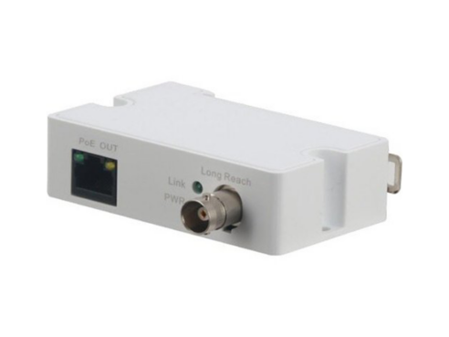LR1002-1ET Single port long range PoE over coax extender, 1300ft over 100Mbps, 3300ft over 10Mbps, transmitter only