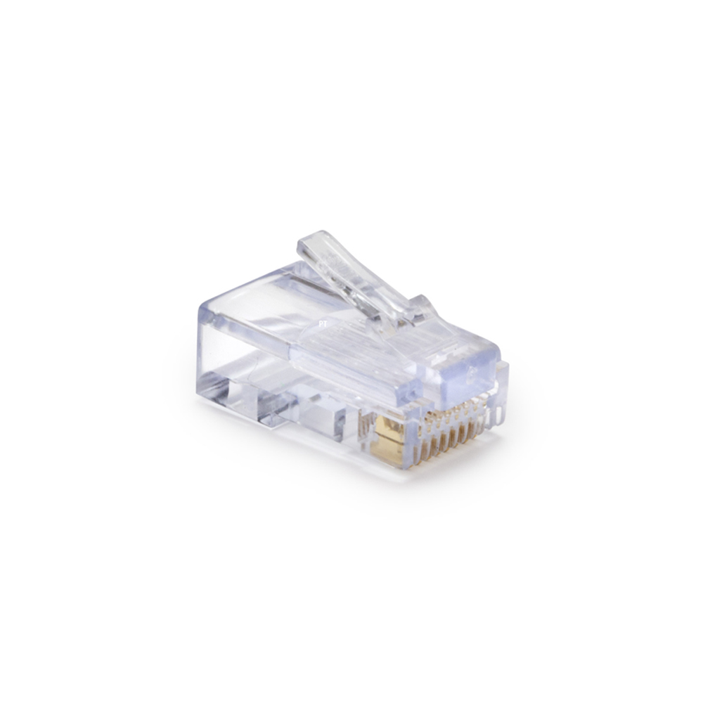 NT-EZ-NC5 EZ CAT5E 8P8C v2 round entry brass 3 prongs 1u