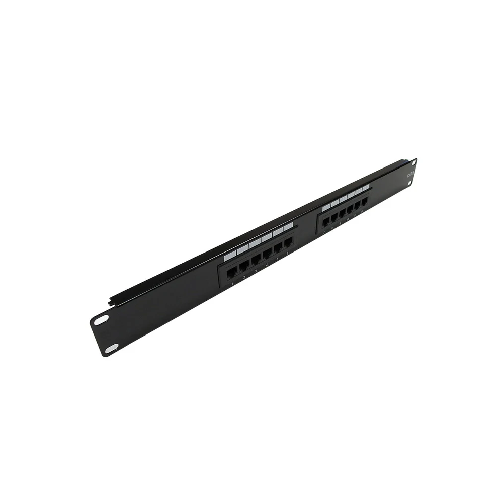 P12T-KAA-C6C 12-port CAT6 patch panel
