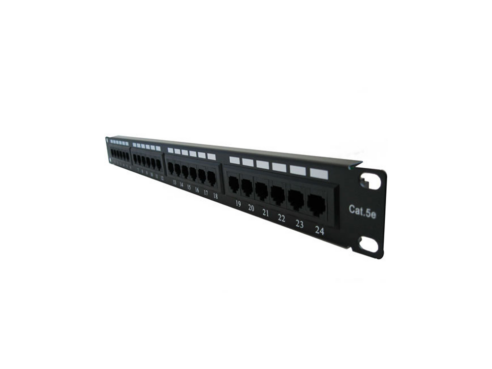 P24T-K11-CEC/BK 24-port CAT5E patch panel