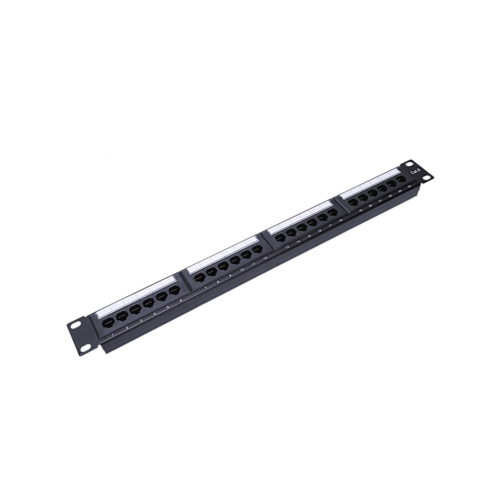 P24T-KAA-C6C 24-port CAT6 patch panel